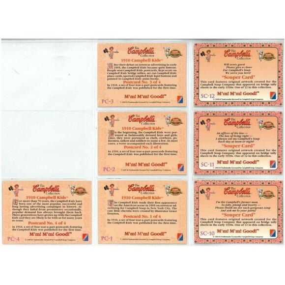 Lot of 1995 Campbell's Soup Chase Cards Sets and Promo Card Set - Picture 4 of 6